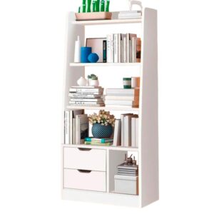 Librero con cajones 140x63x30cm Chic Home - Blanco