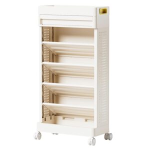 Librero estante infantil 5 niveles Blanco 78.5*14.5*40cm Chic Home - Blanco