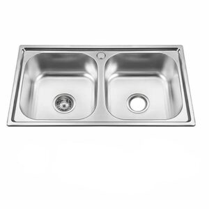 Lavaplatos Doble Empotrado 78 x 43 x 20 Cm