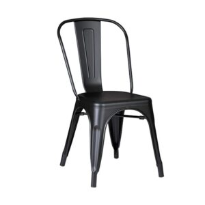 Silla Áncora De Comedor Tipo Tolix Negras