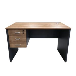 Escritorio De Oficina Con 3 Cajones 120x60x75 - Negro
